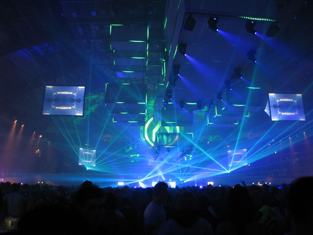 Lasers at a rave