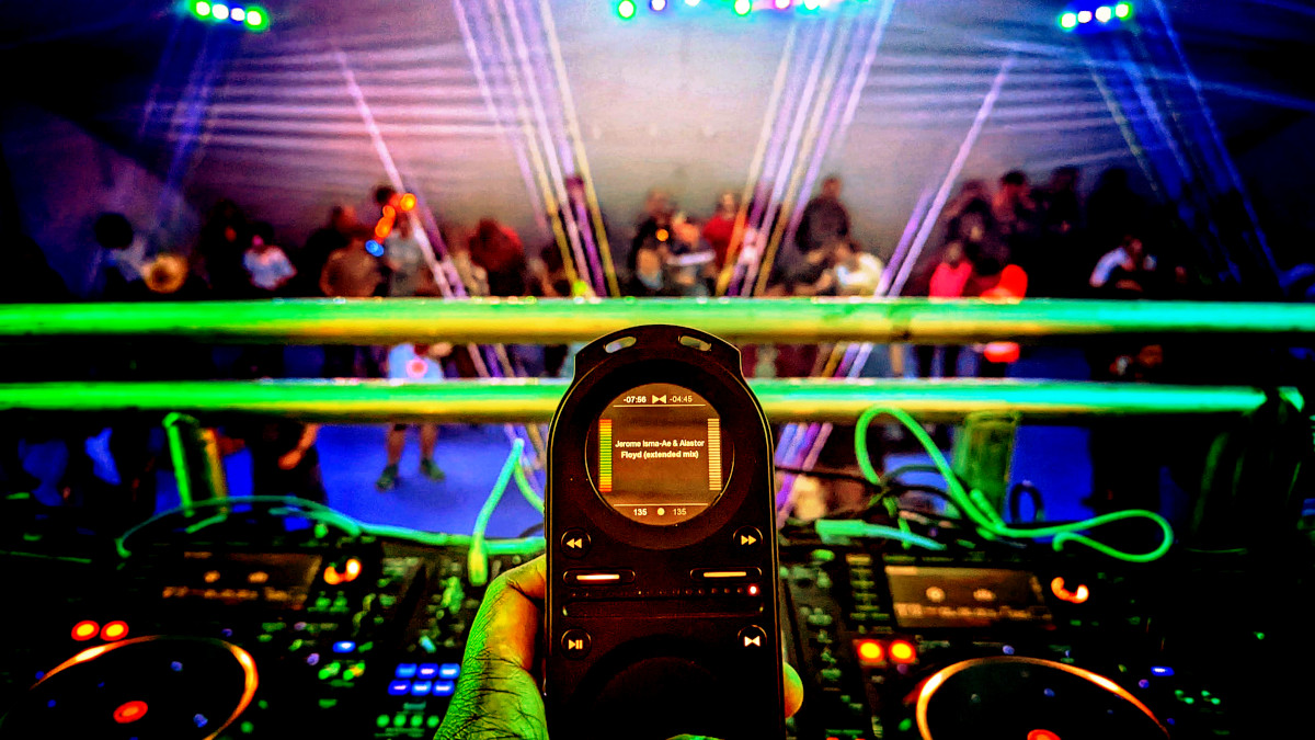 Djing live with the Pacemaker at EMFCamp 2022
